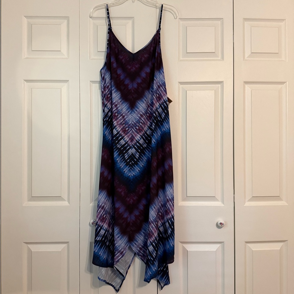 Prana Asymmetrical Purple and Blue Dress
